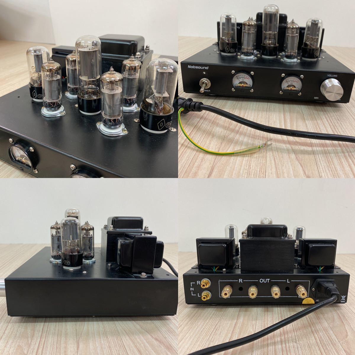 1001 美品 Nobsound 6P1 真空管アンプ 通電確認済 6P1 Nobsound 真空管アンプ 一体型 真空管 稼働品