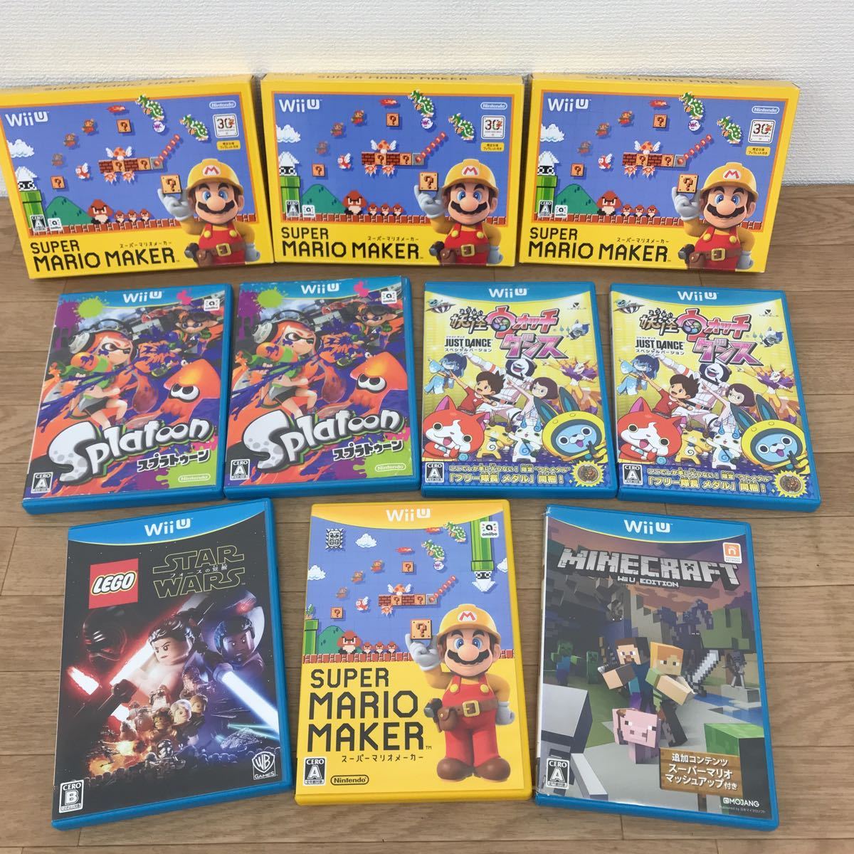 ☆ジャンク WiiU ソフト10本まとめ売り！ マリオメーカー/妖怪ウォッチ 