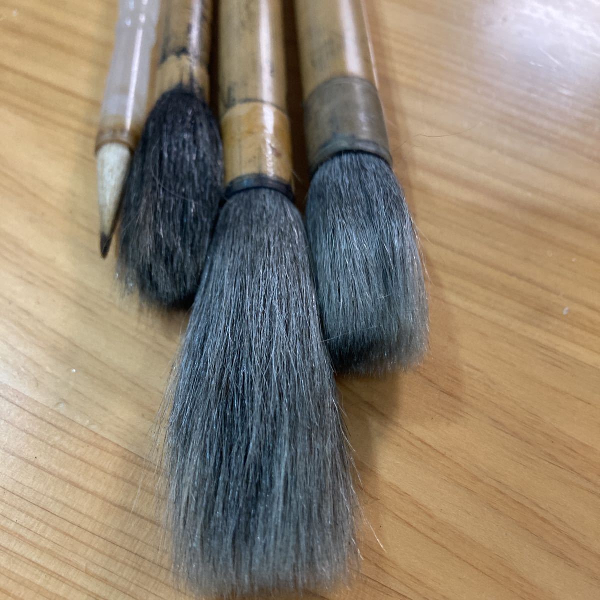 中国 毛筆□横掃千軍 湖州李鼎和 長鋒宿浄四羊毫 武林邵芝巌// 玉筍 短  