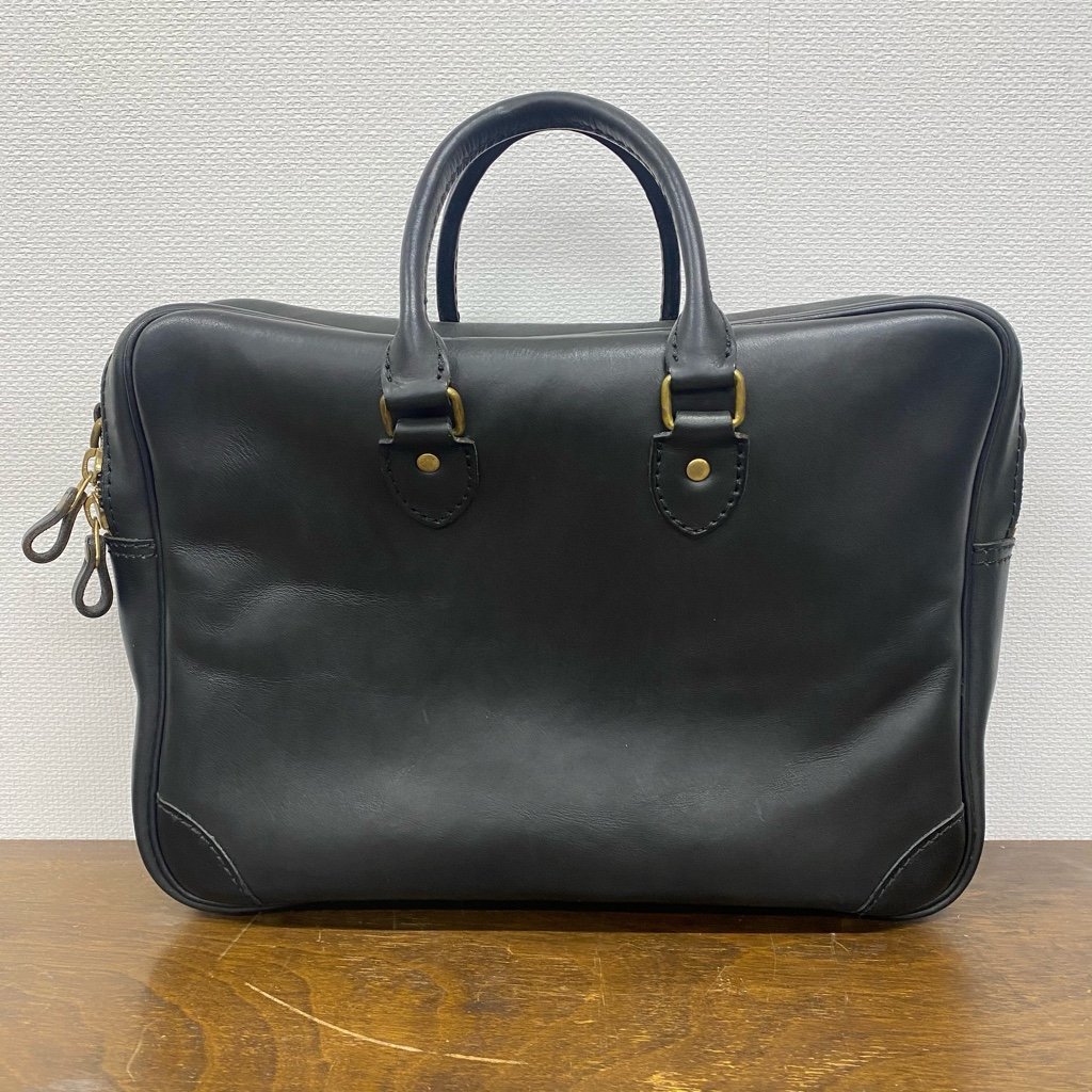 HERZ/ヘルツ レザーバッグ 日本製 革 VINTAGE レトロ ビジネス フォーマル 黒 ブラック digjunkmarket