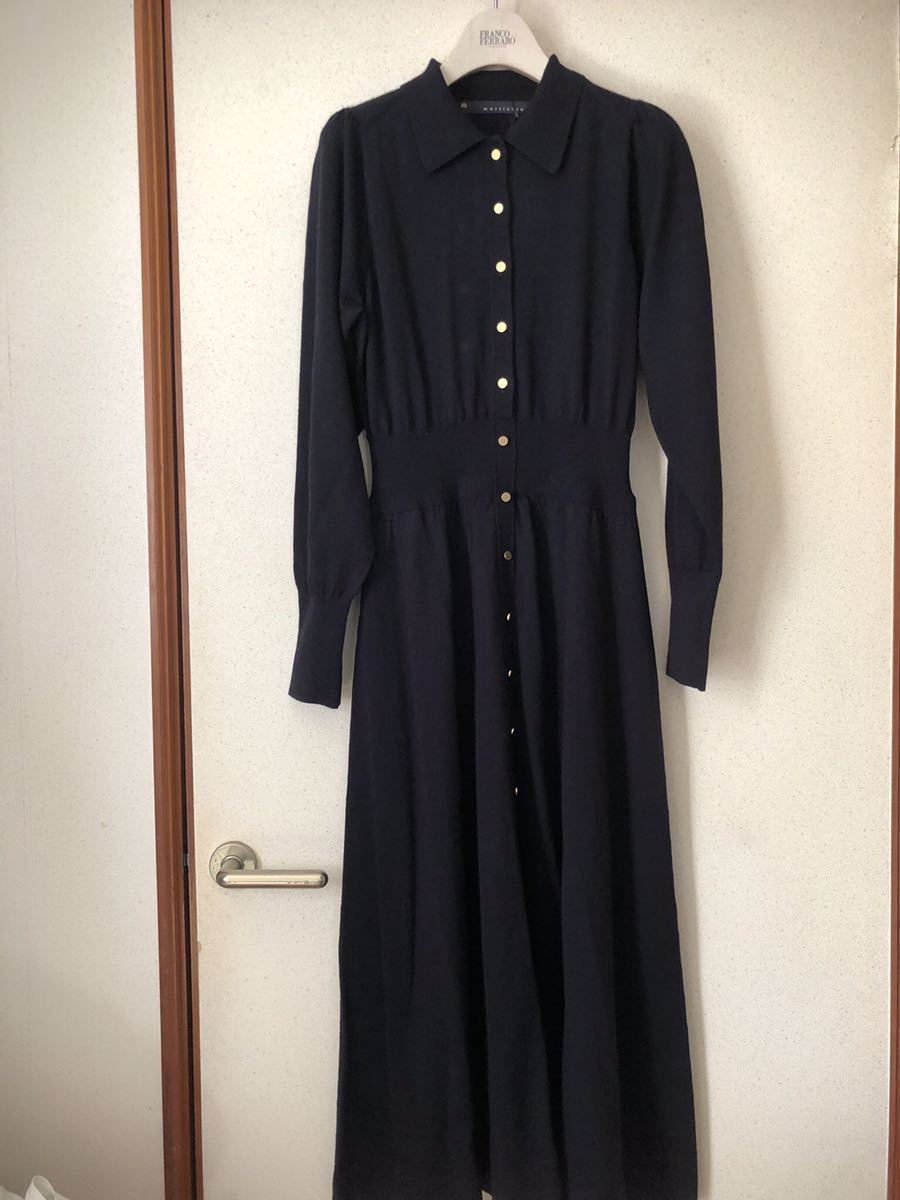 新品未使用タグ付】l'heritage martiniqueロングニットドレス l