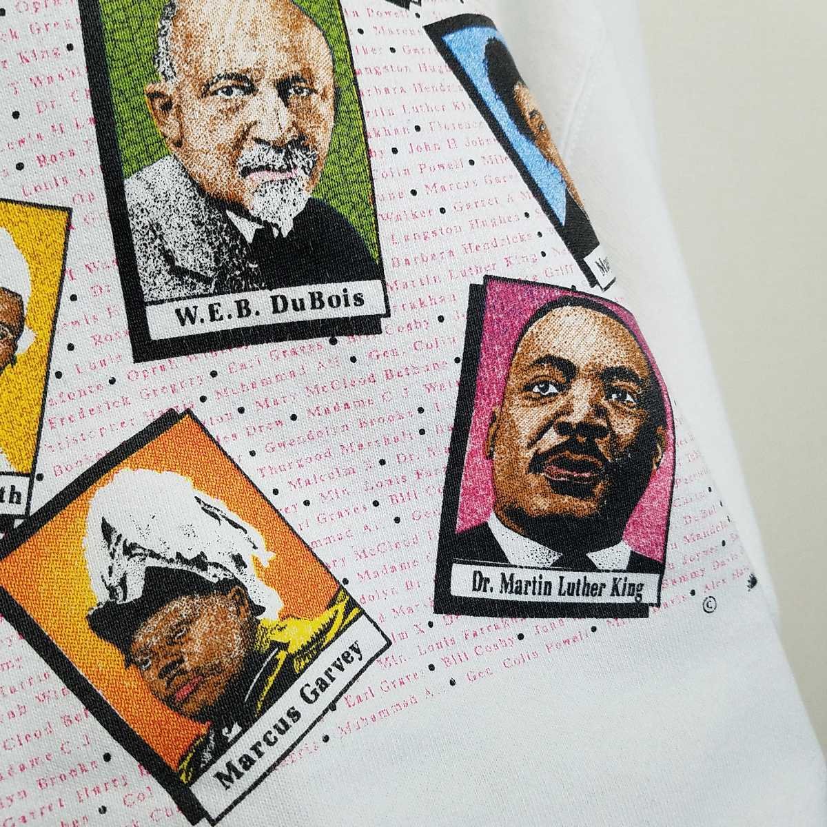 80s 90s USA製 BLACK HISTORY MONTH 黒人 偉人 フォト スウェット 
