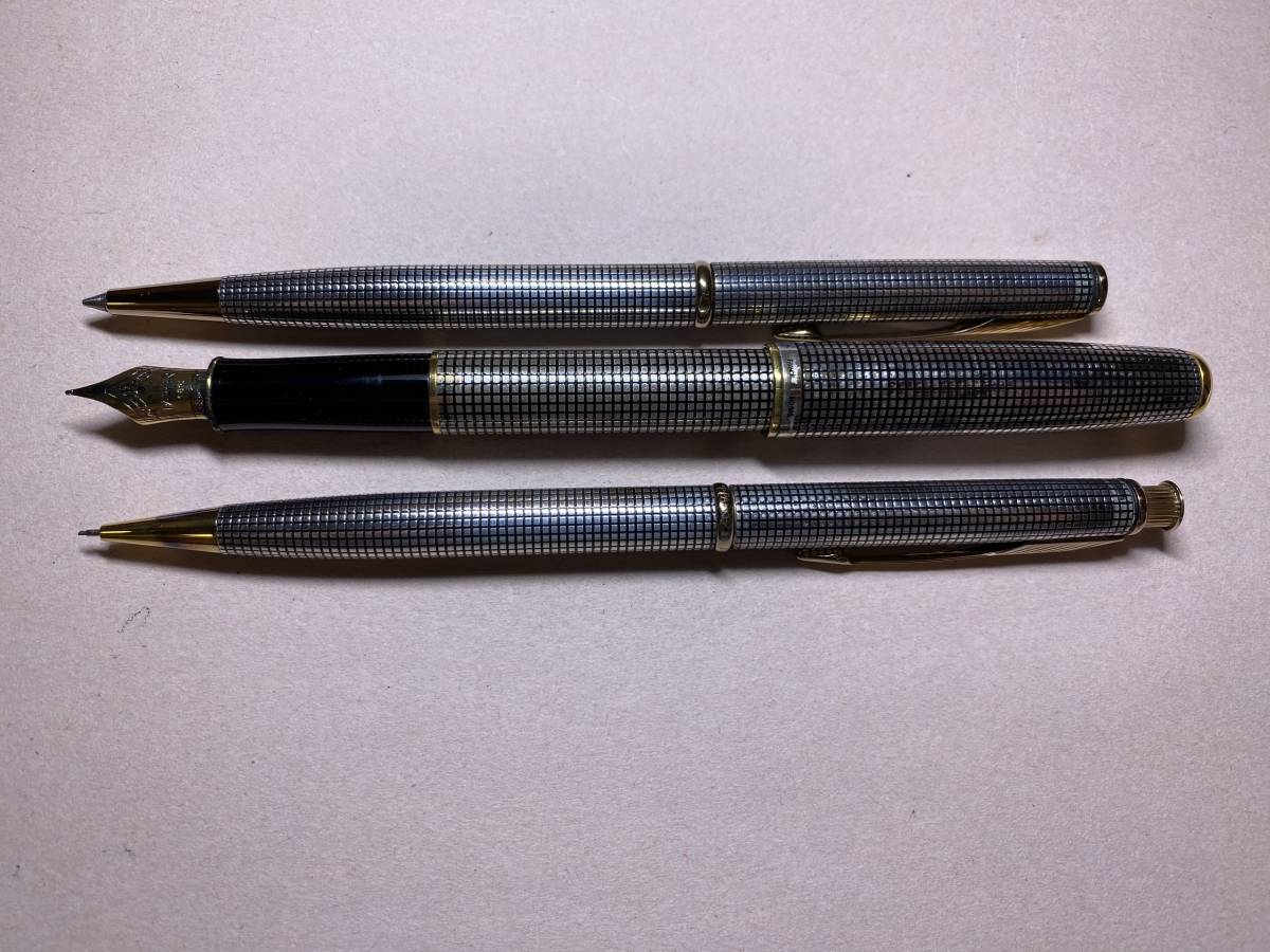 ☆万年筆 ペン先18K 750使用 ボールペン シャープペンシル 三本セット 