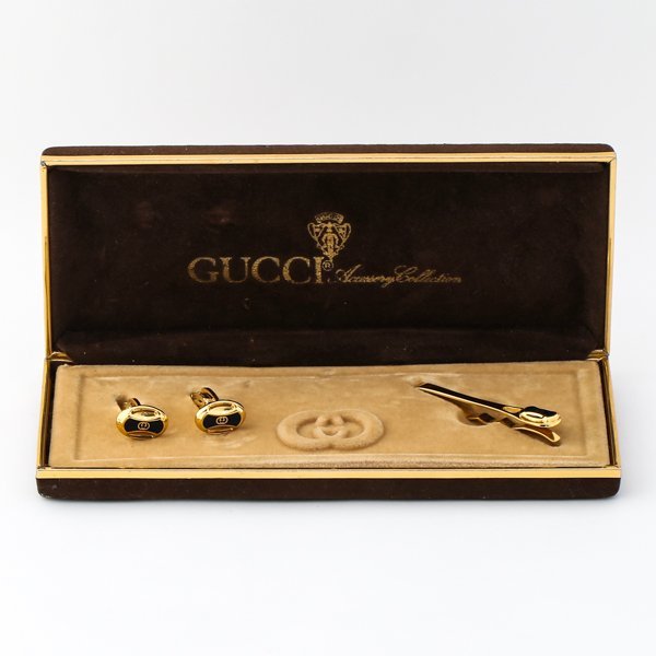 GUCCI オールドグッチ GGデザイン カフス カフリンクス ネクタイピン