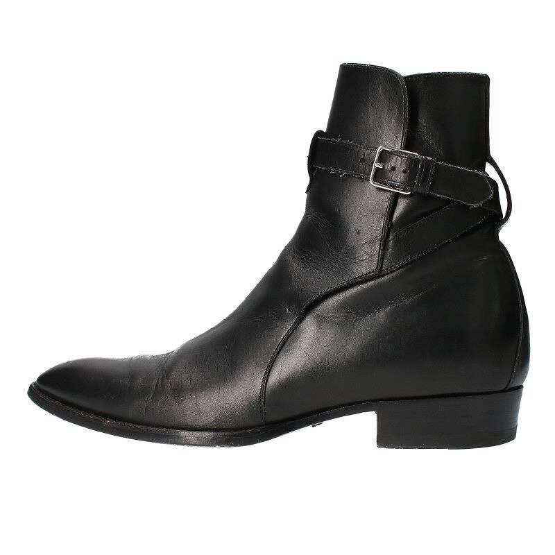 サンローランパリ SAINT LAURENT PARIS WYATT 30 JODHPUR 443200 サイズ:39 1/2 ワイアット30ジョッパーブーツ 中古 SB01