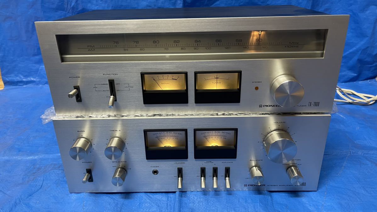 ☆中古 パイオニア Pioneer SA-7800 プリメインアンプ + TX-7600