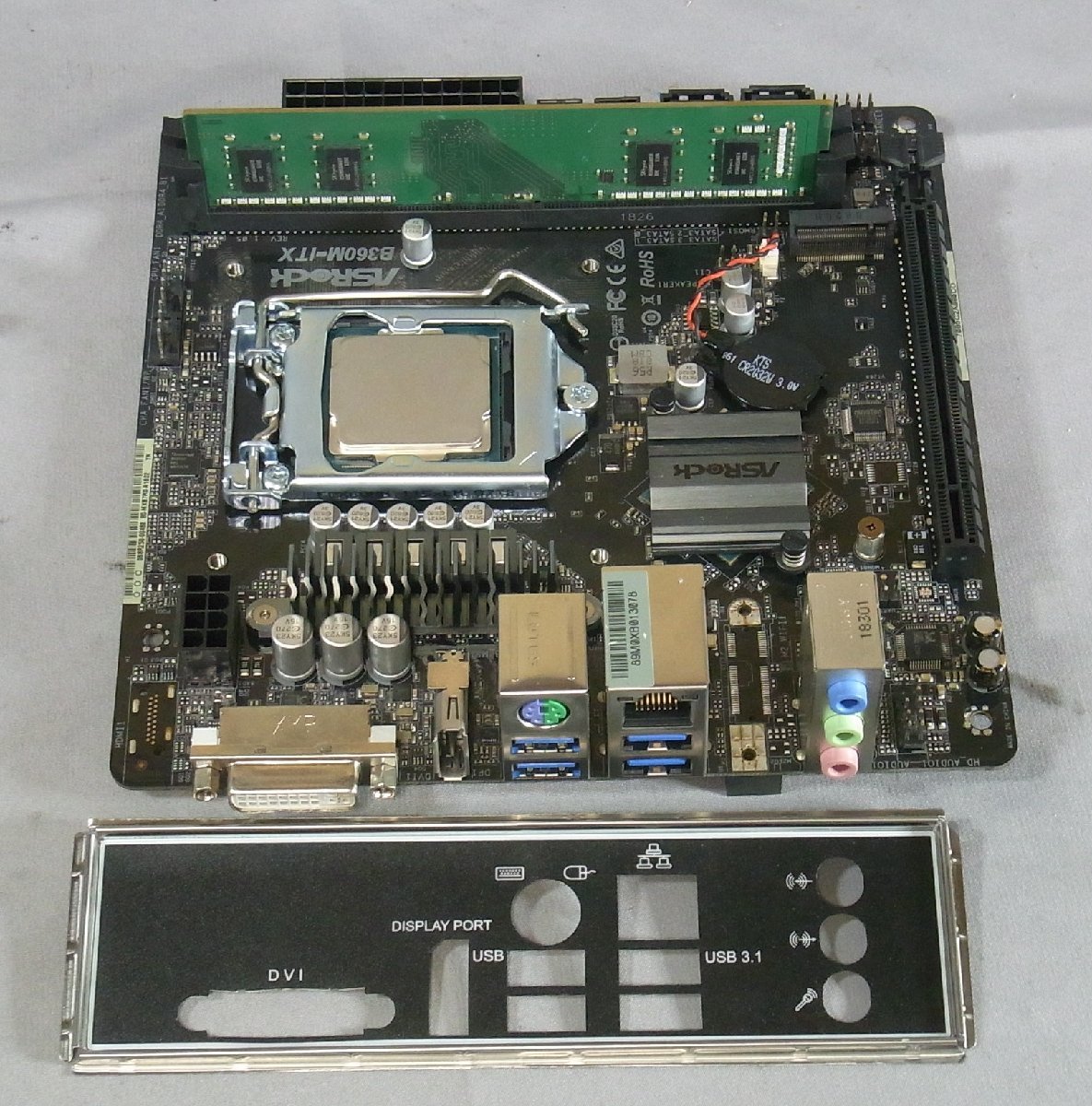 B32647 O-11213 ASRock B360M-ITX + Core i5-8400 + 4GB LGA1151