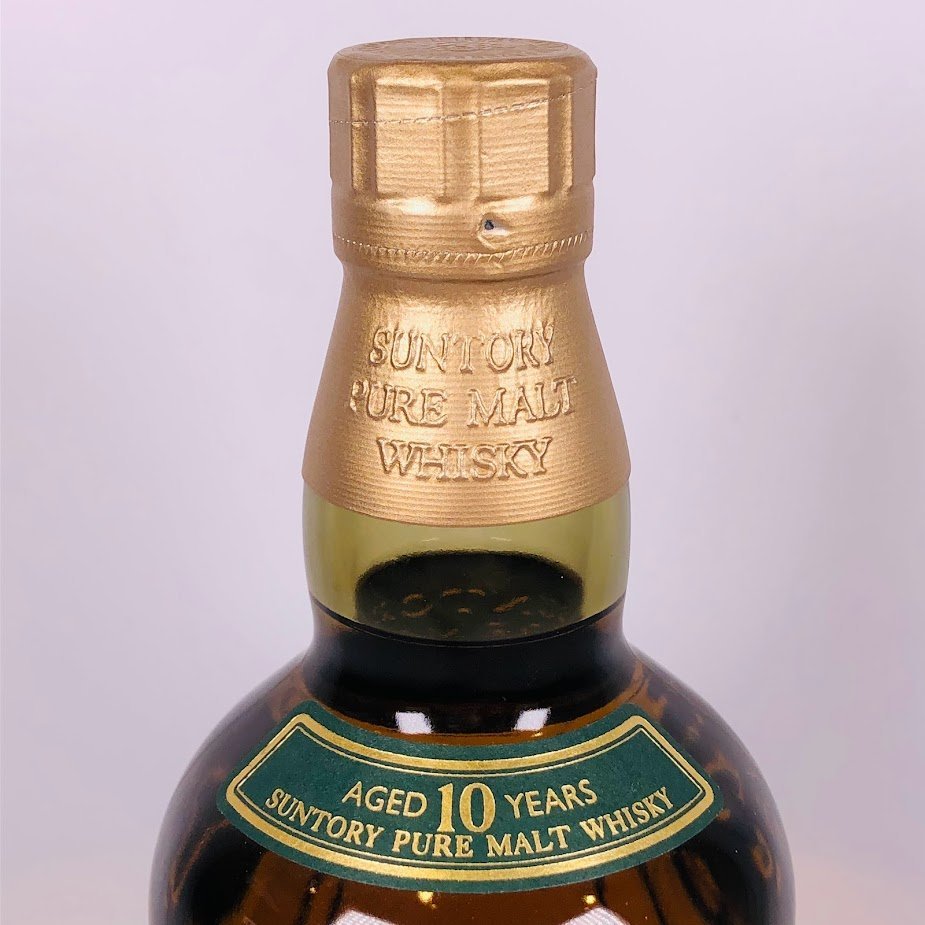 □古酒 未開栓 山崎 10年 ピュアモルト グリーンラベル 700ml 43
