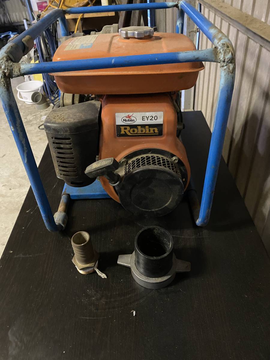 愛知より出品　鶴見エンジンポンプ中古　始動確認済　エンジン不安定　要キャブ調整　ジャンク