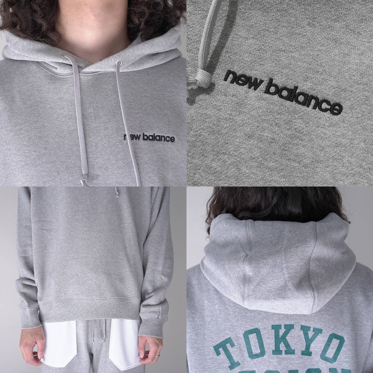 NEW BALANCE TOKYO DESIGN STUDIO College Logo Sweat Hoodie L NEW BALANCE TOKYO DESIGN STUDIO College Logo Sweat Hoodie L