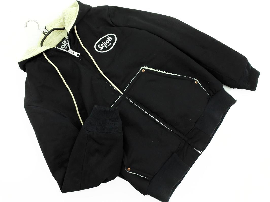 【大得価，格安】 SCHOTT ショット ボアライニング ジップアップ パーカ ジャケット sizeL/黒 clb2 メンズ(ジャケット、上着)｜売買されたオークション情報、yahooの商品情報をアーカイブ公開 - オークファン 男性用