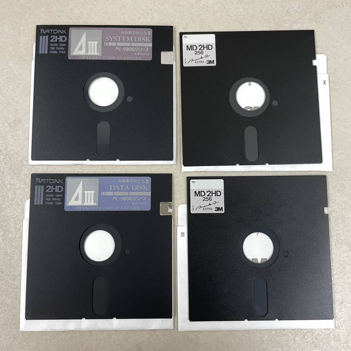 A列車で行こうⅢ PC-9800シリーズ 5”2HD 2枚組 EPSON PC-286 NEC PC 