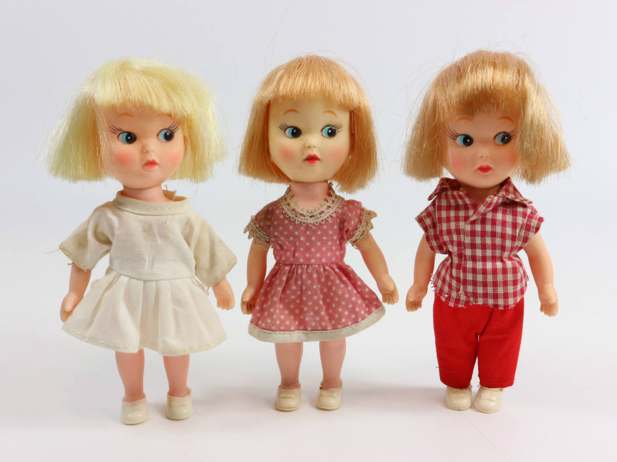 本物保証，豊富な EAST-WEST CORP.1966 ビンテージ ドール おかっぱのお人形 3体セット 日本製 MADE IN JAPAN(その他)｜売買されたオークション情報、yahooの商品情報をアーカイブ公開 - オークファン その他