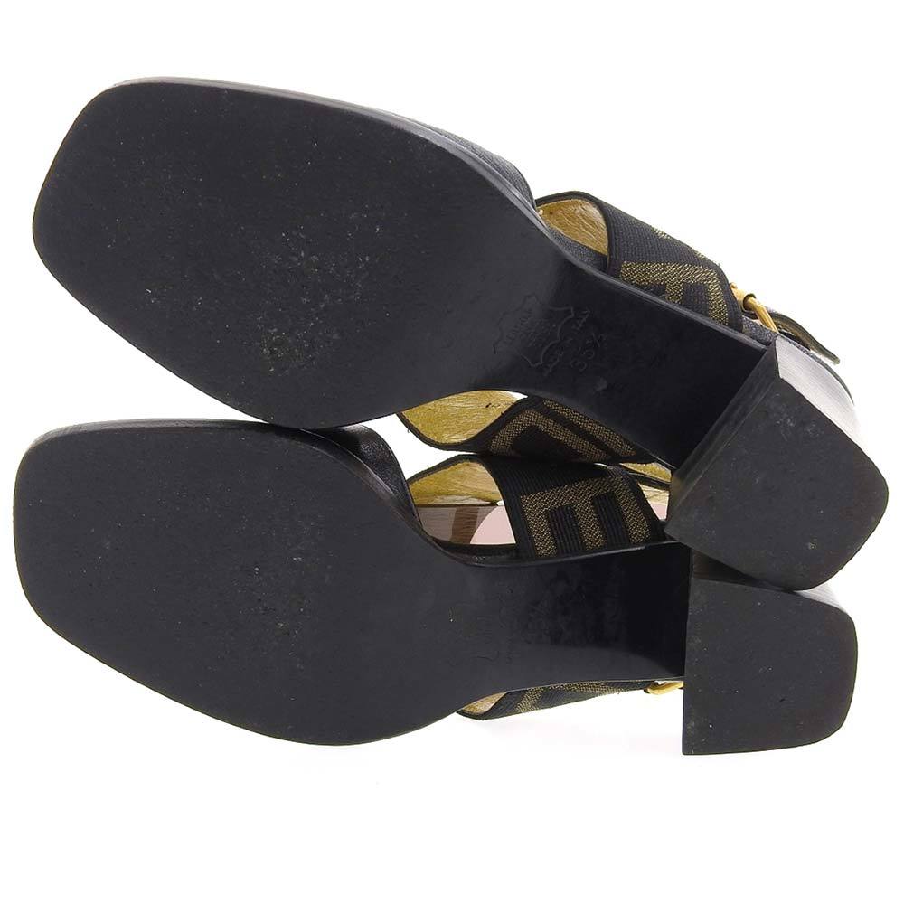 本物保証】 フェンディ FENDI FF柄 ズッカ柄 SCARPE ヒール パンプス  