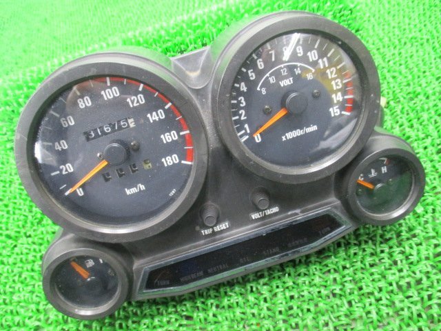 GPZ400R メーター 1297 カワサキ 純正 中古 バイク 部品 ZX400D 割れ