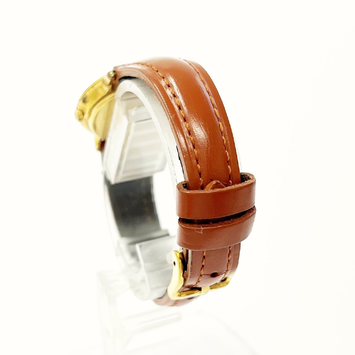 【1円スタート】GUCCI グッチ 3001L シェリーライン GP×レザー クォーツ レディース 138896 腕時計