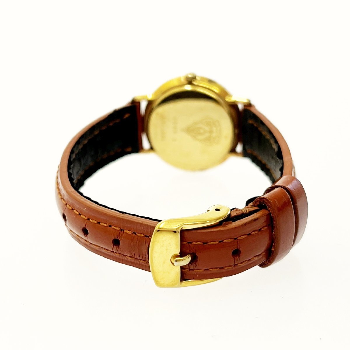 【1円スタート】GUCCI グッチ 3001L シェリーライン GP×レザー クォーツ レディース 138896 腕時計