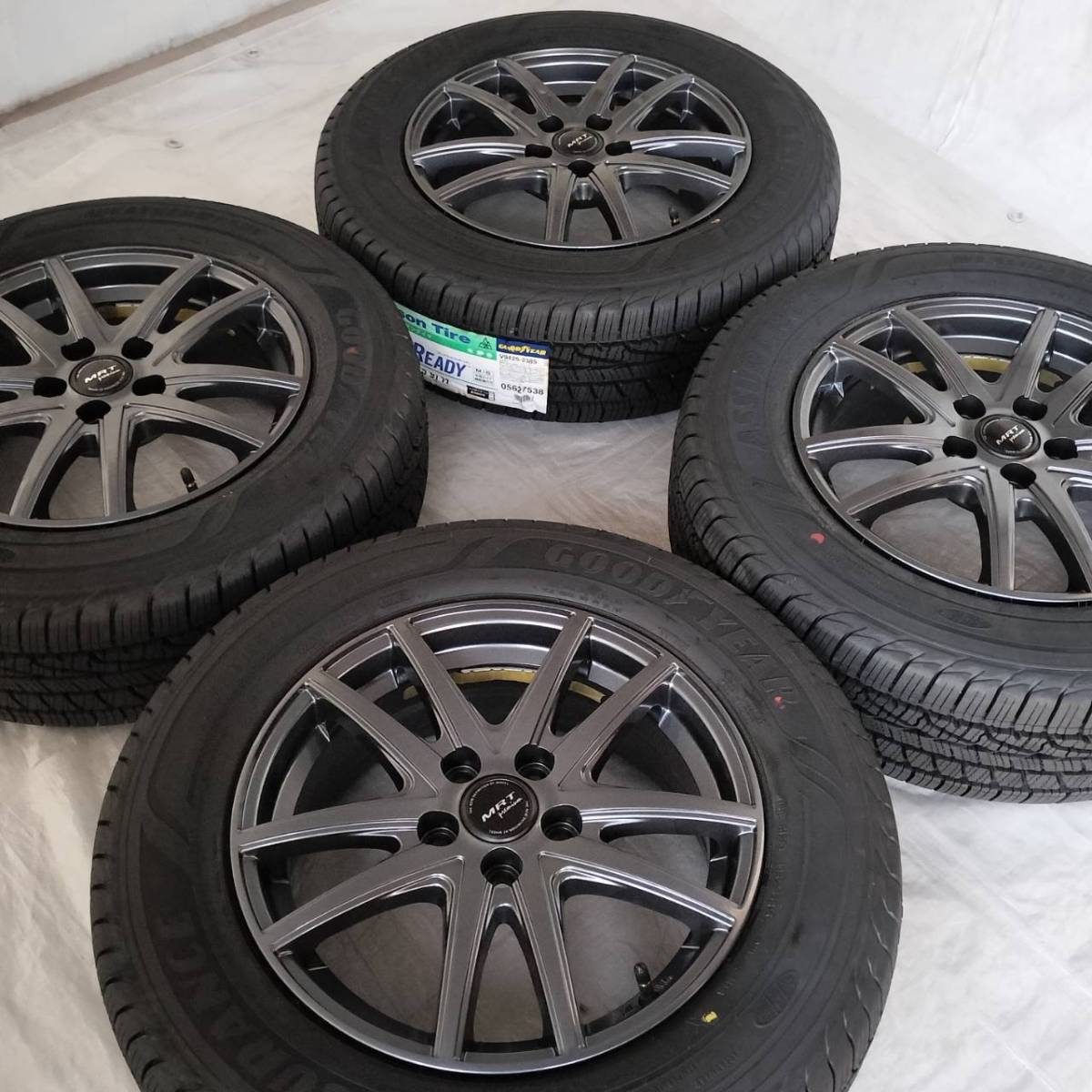 15インチ オールシーズン デリカd5（オールシーズンタイヤ・ホイールセット｜タイヤ | タイヤ（リム径（インチ）15）（車用品｜車 25年製 CONTROL 5.5J 0 4穴 EVO A005 サマータイヤ WEATHER ブリヂストン ブラックポリッシュ