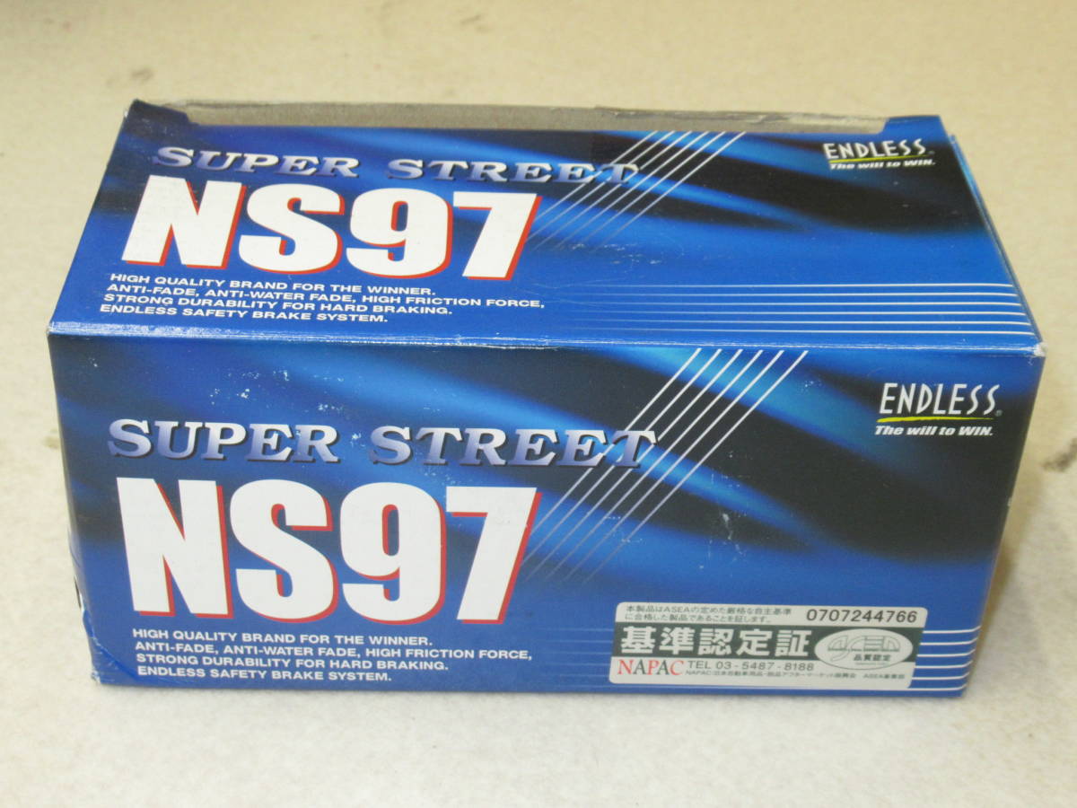 全国送料無料！86(ZN6)，BRZ(ZC6)他用ENDLESS(エンドレス)Super Street NS97 フロントブレーキパッド左右セット未使用品 EP386NS97