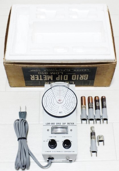LEADER LDM-810 グリッドディップメーター 日本製 測定器 コイル付 LEADER製 ディップメーター LDM-810 グリッドディップメーター 【公式