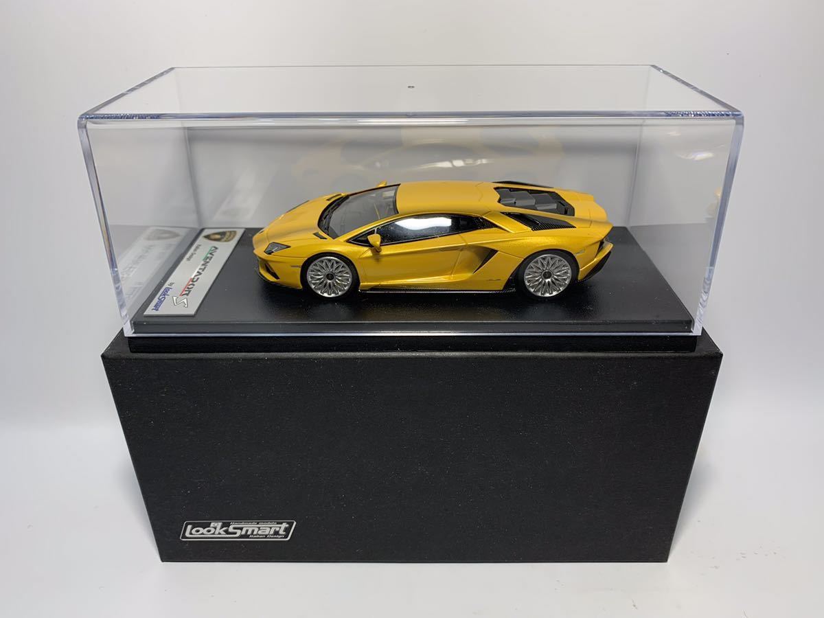 Looksmart ルックスマート 1/43 Lamborghini Aventador S New Giallo