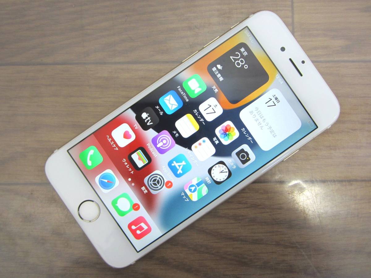 12k50gk Apple iPhone6s 16GB ゴールド MKQL2J/A (A1688) バッテリ79