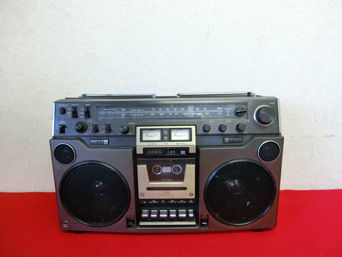aiwa HS-JX838 ステレオラジオ・カセットレコーダー、訳ありジャンク品 AIWA TPR-820 ラジカセ Boombox Vintage アイワ Japan TPR-820
