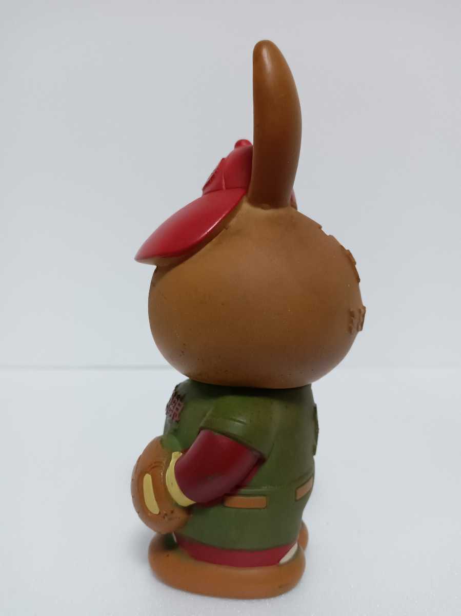 約13cm 千葉相互銀行 しあわせミミちゃん 貯金箱 ソフビ/昭和レトロ