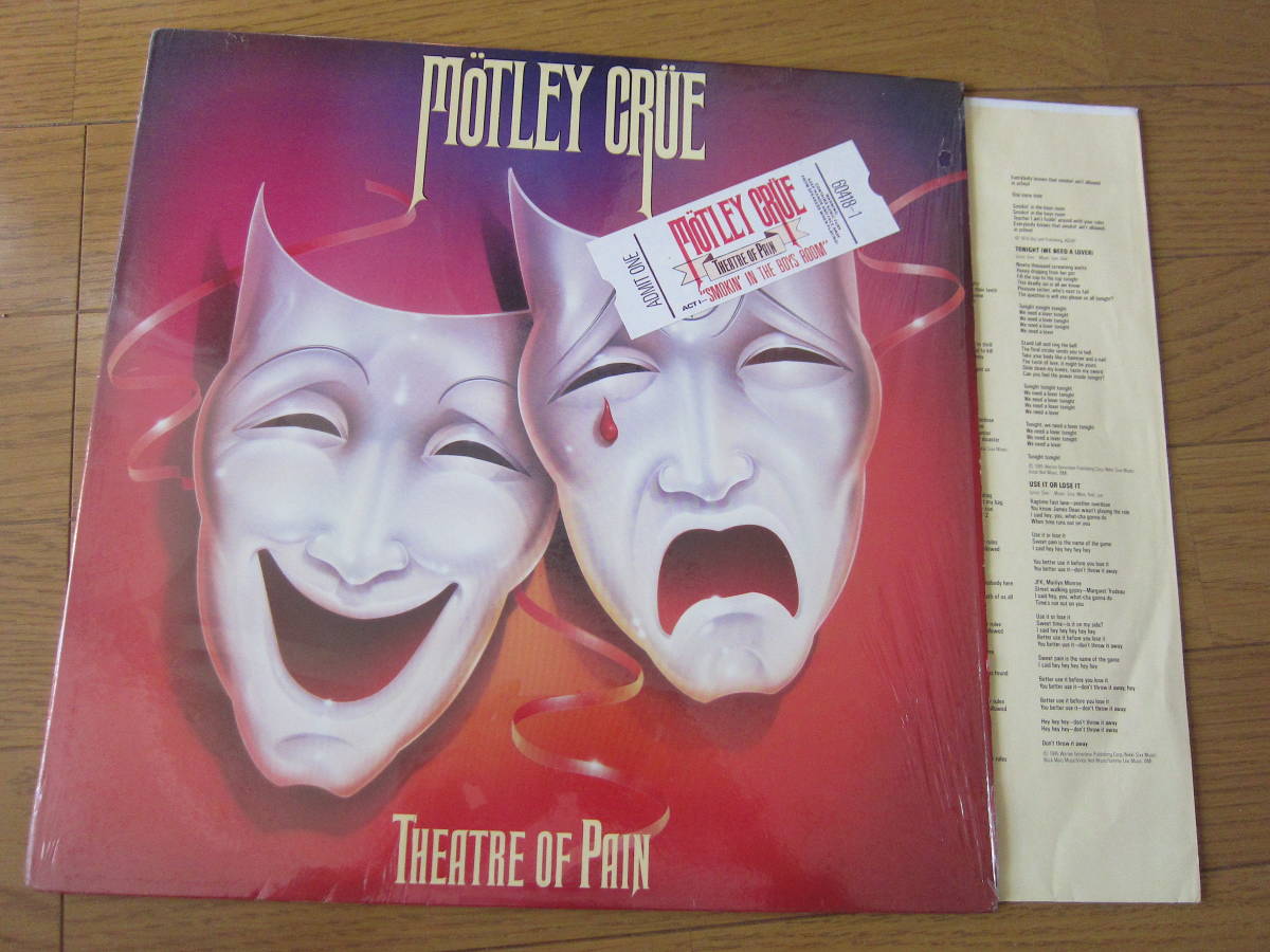 □ MOTLEY CRUE THEATRE OF PAIN 米盤オリジナルシュリンク準美品 