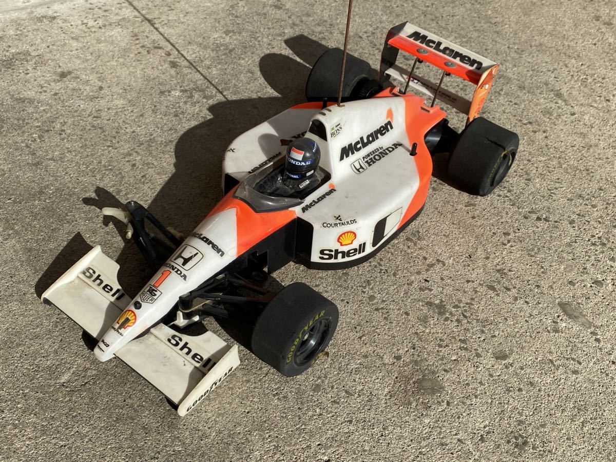 1円〜 ジャンク タミヤ 1/10 電動RC F1 カーボンシャーシ、フェラーリ