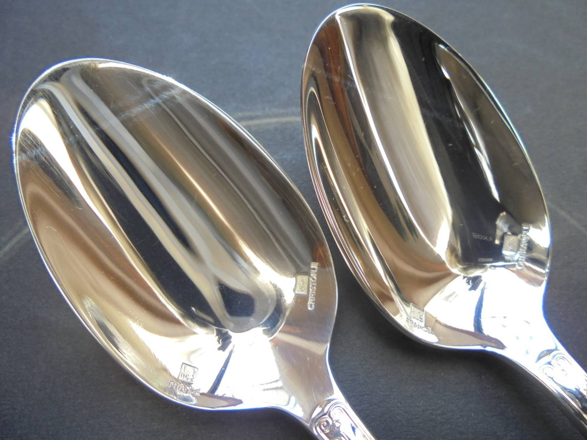 極美品☆仏蘭西高級銀器☆クリストフルシルバー コーヒースプーン6本　マルメゾン 極美品☆仏蘭西高級銀器☆クリストフルシルバー コーヒースプーン2本