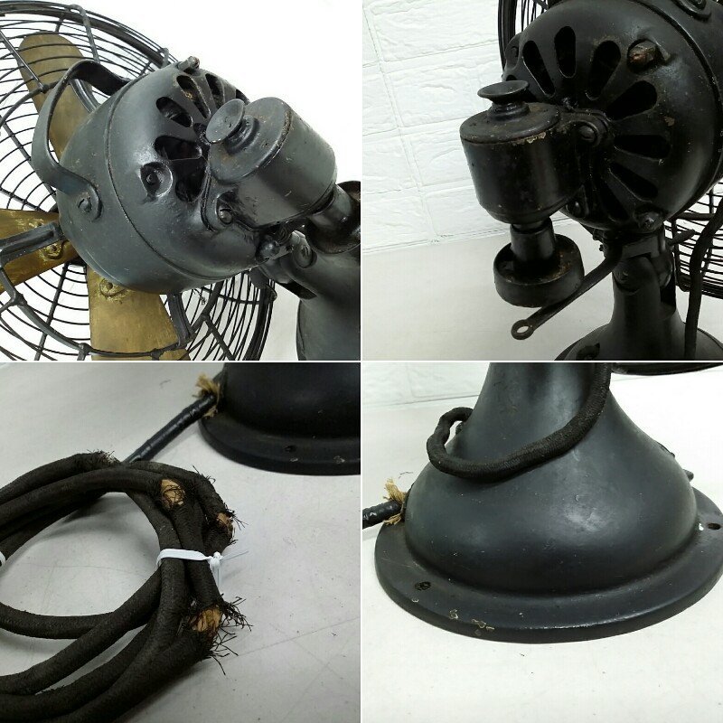 定番，大得価 ジャンク 芝浦 レトロ 扇風機 Fan Motor 黒 ブラック