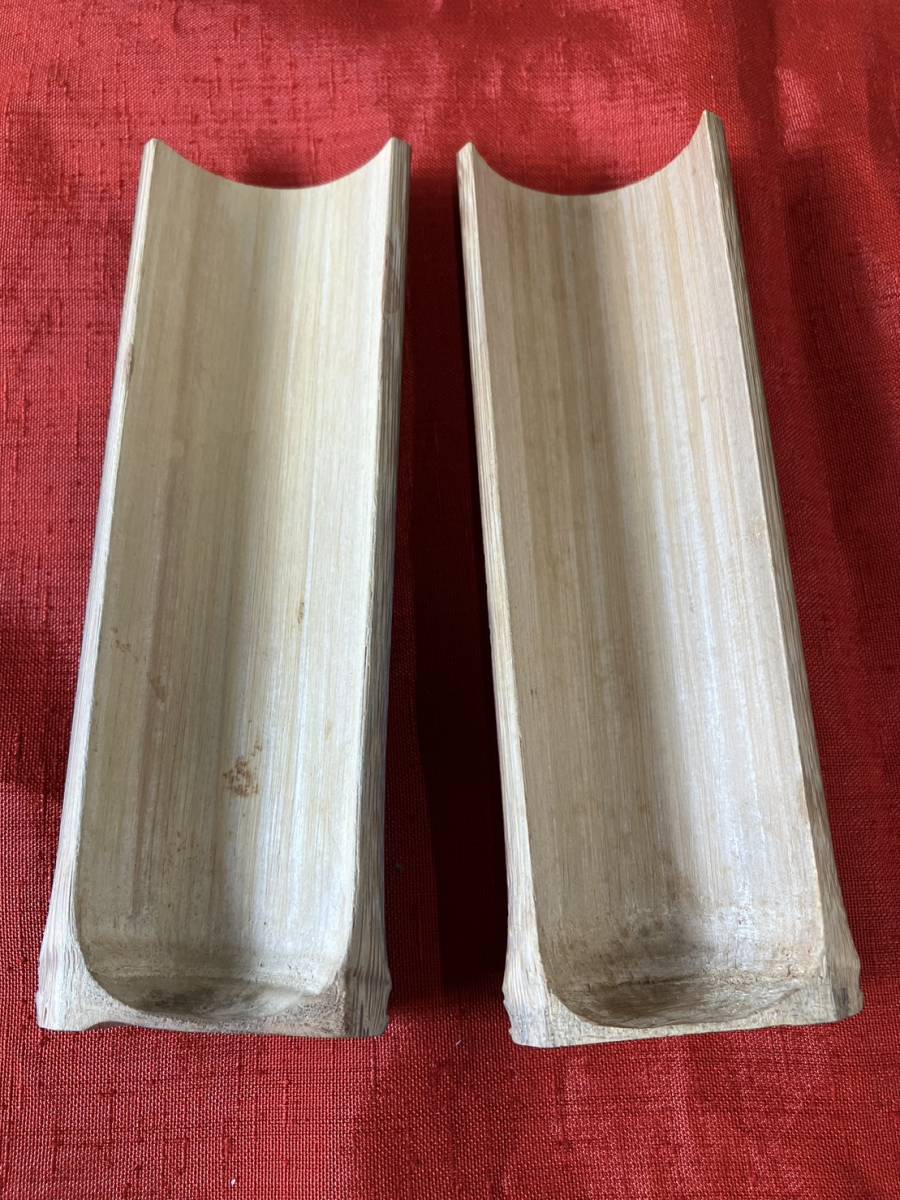 〇煎茶道具 茶合（茶味） 煤竹 節付 約長12cm （茶量・仙媒（せん