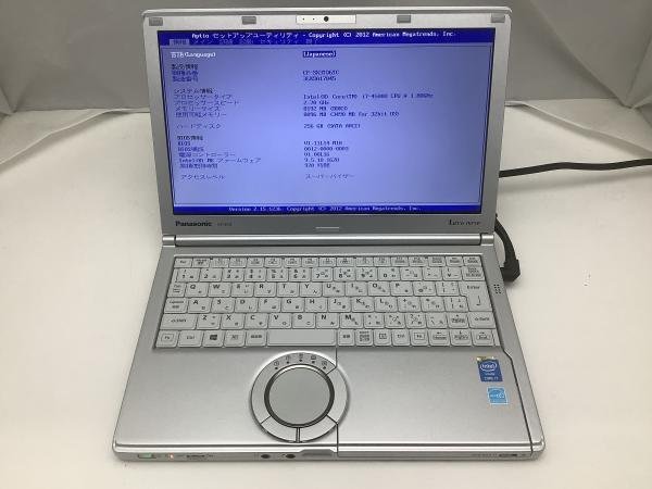 雪*様 ■ジャンク品■　メモリ　9 ジャンク Panasonic CF-SX3TD6TC Core i7 4500U 1.8G 8G 256G SSD(12