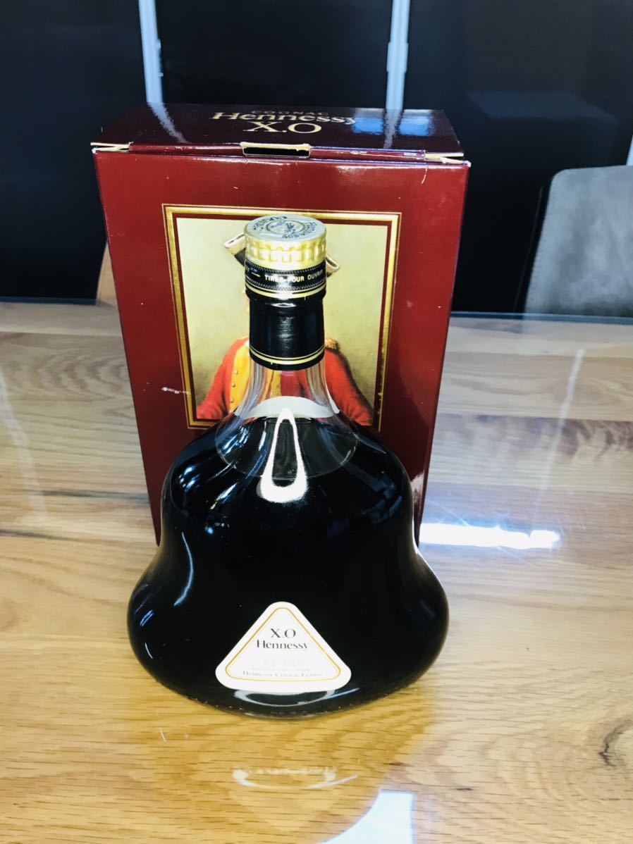 Hennessy XO Cognac 箱入り 金キャップクリアボトル ヘネシーXO 金