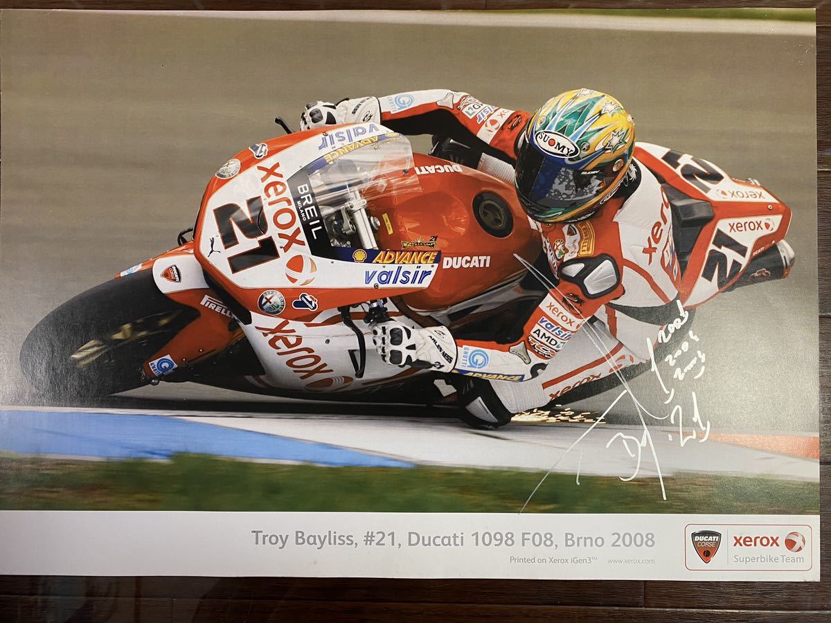 希少品　DUCATI999 f07 WSB2007 トロイ・ベイリス サイン入り 希少品 DUCATI 999 f07 WSB2007 トロイ・ベイリスサイン入り 【公式通販】
