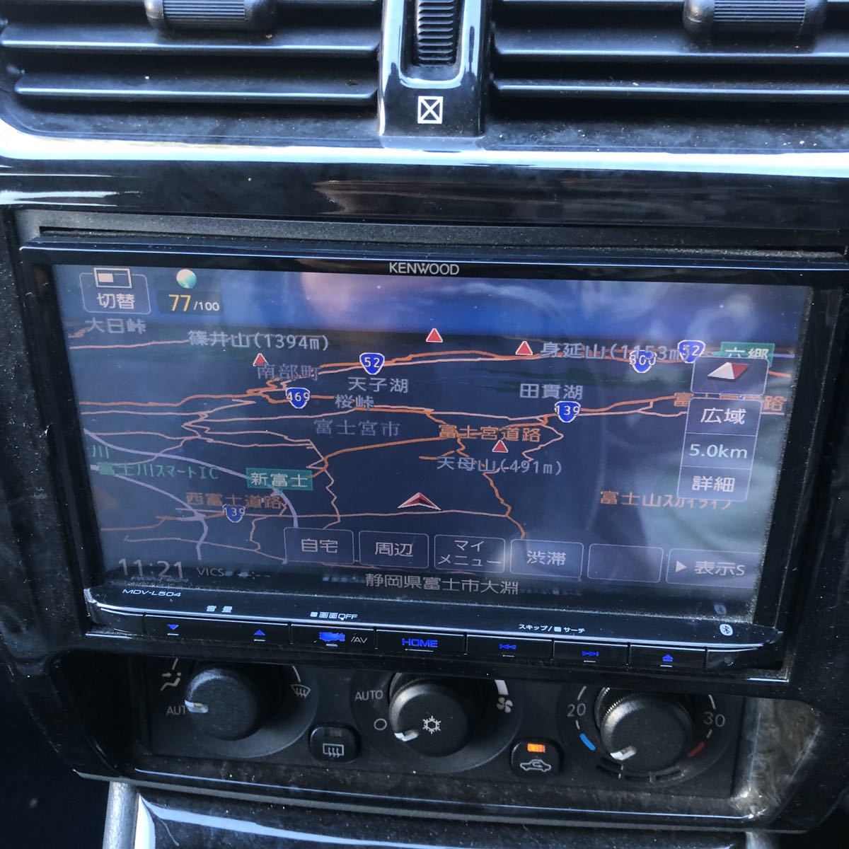 KENWOOD ケンウッド MDV-L504 フルセグ メモリーナビ 2016年製 DVD