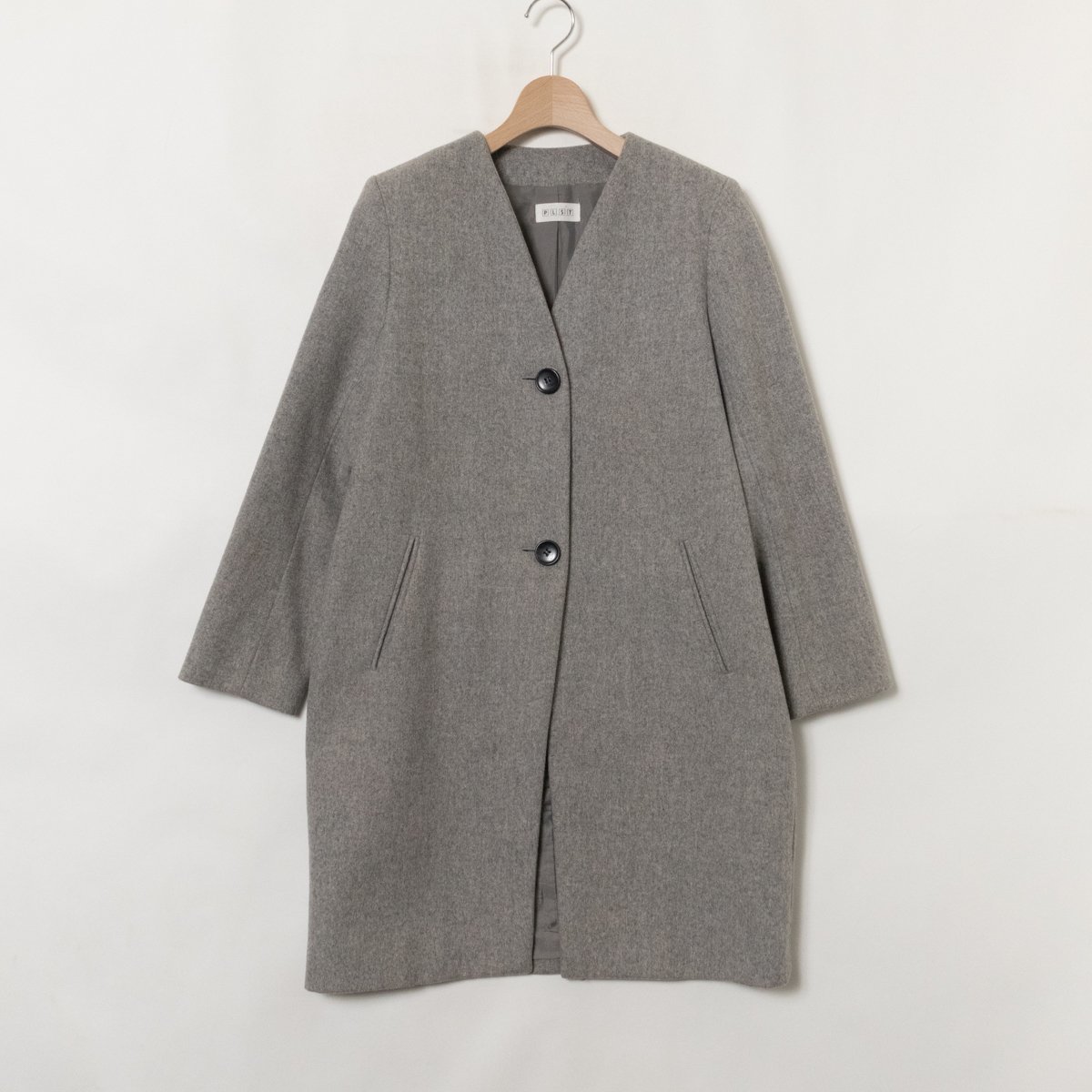 未使用タグ付き プラステ ウールポリエステルビーバー フード2way  