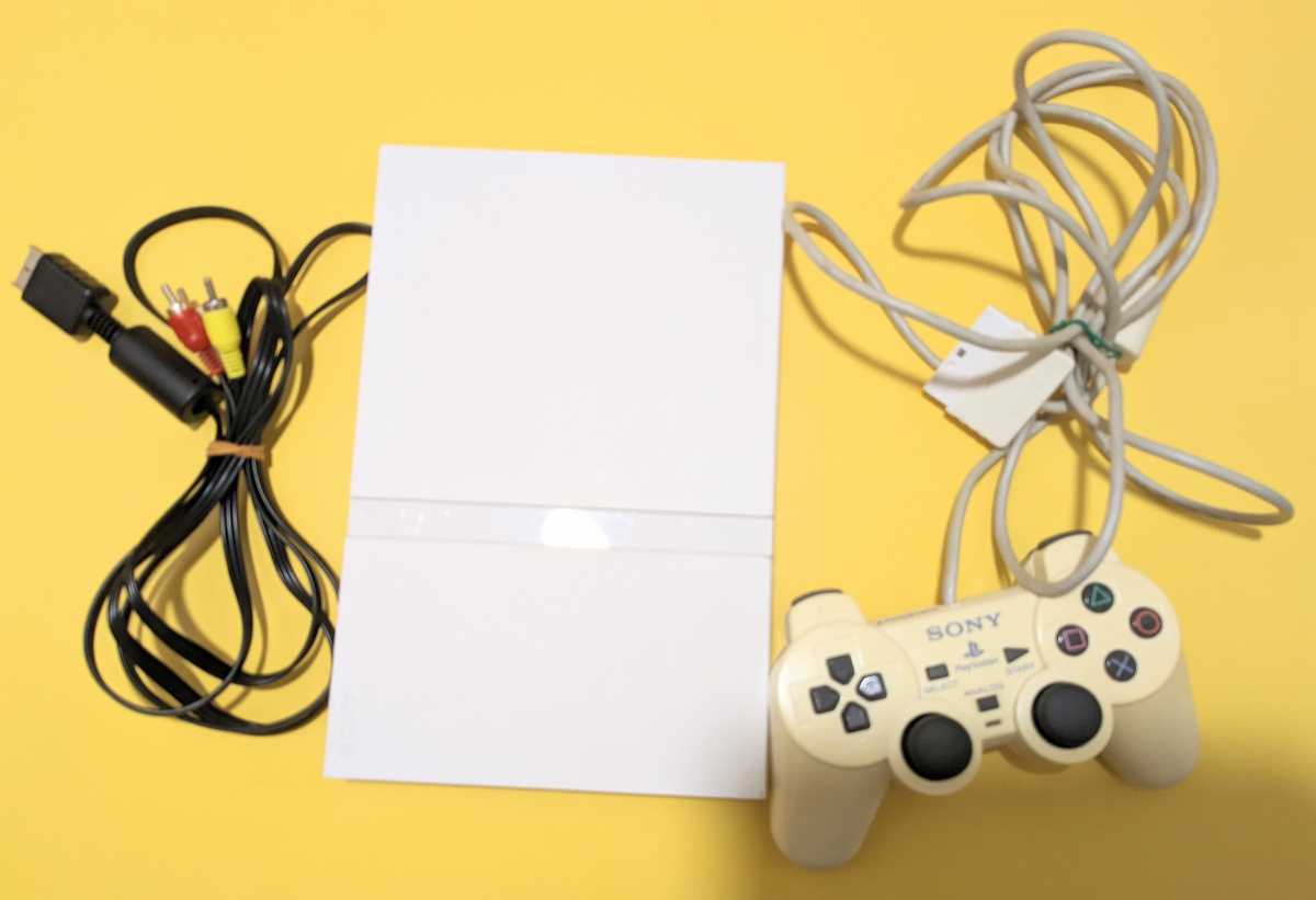 SONY PlayStation 2 Slim Console SCPH-70000 Ceramic White PS2 Japan