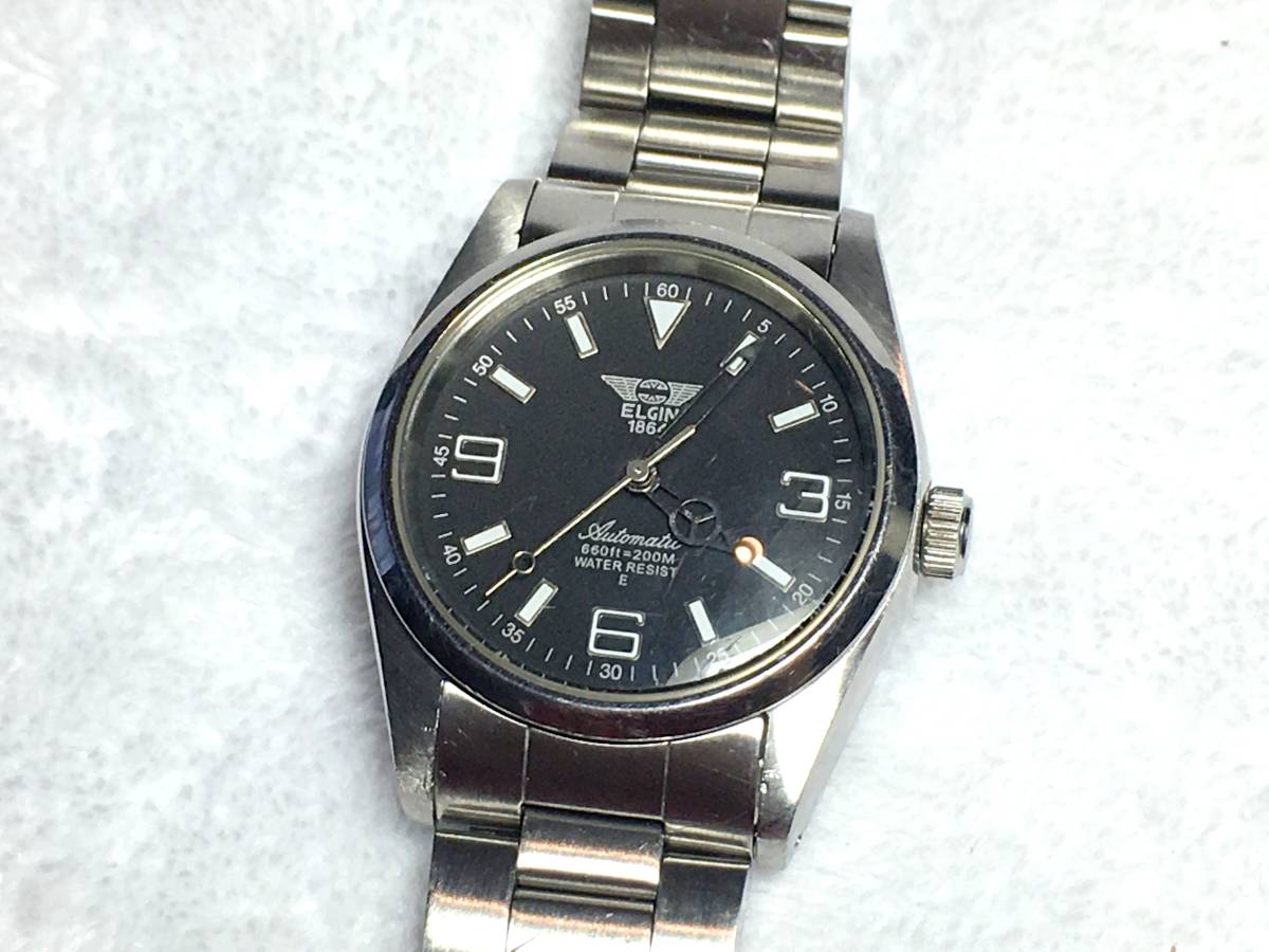 ELGIN エルジン 自動巻き メンズ 200m 0 FK-979-E 腕時計 ◇腕時計 FK 