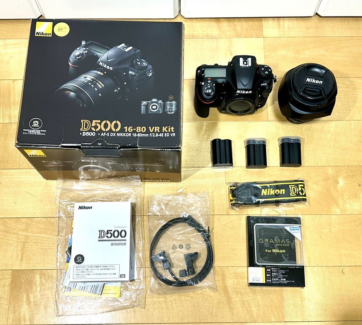 超極上品☆Nikon デジタル一眼レフカメラ D500 レンズキット AF-S DX 