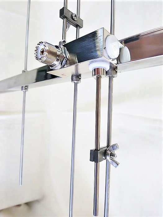 144/430MHz デュアルバンド八木 ステンレス製 収納ケース付き ◇◇144/430MHz デュアルバンド八木 ステンレス製 収納ケース付き 送料