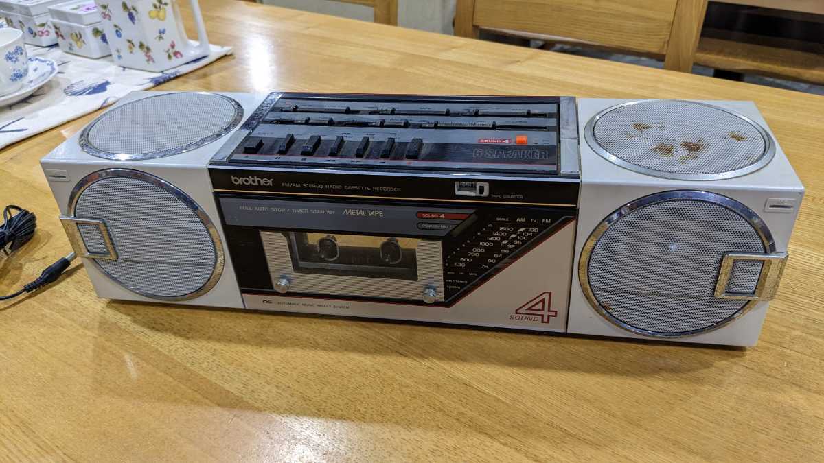 昭和レトロ brotherブラザー　ＯＴ-453　カセットレコーダー　6スピーカー　