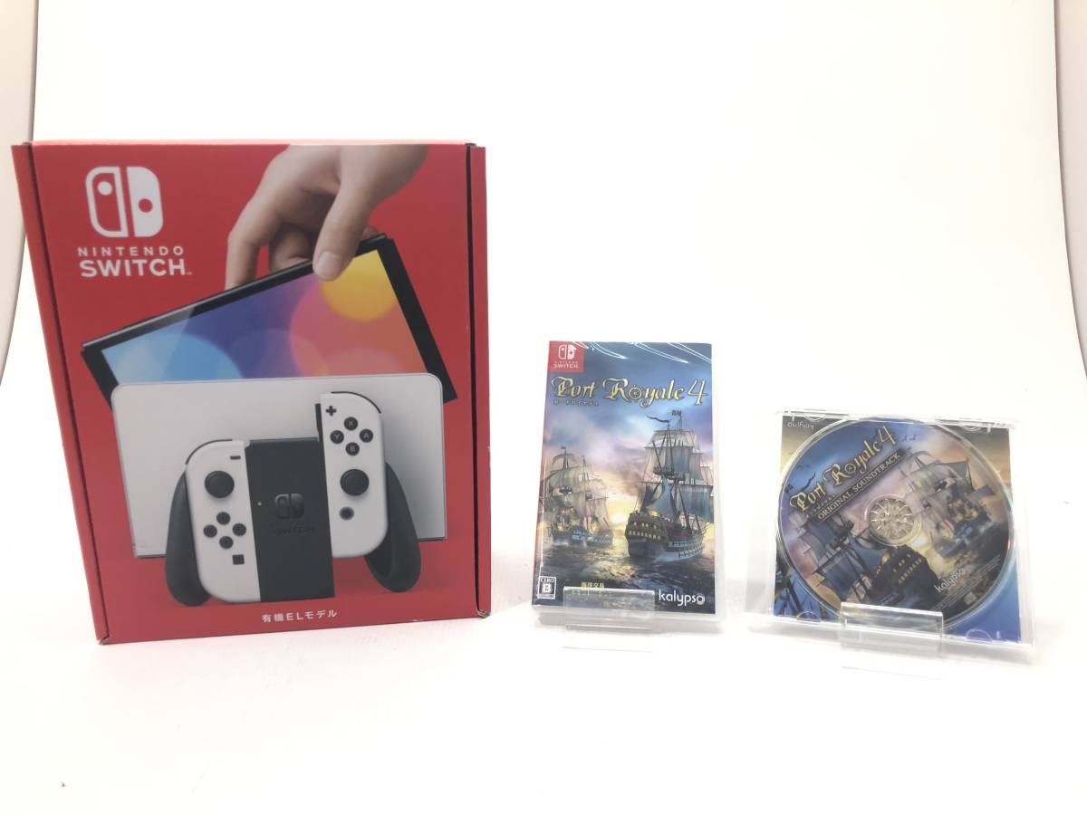 数量限定，定番人気 4594 1円~ Nintendo Switch 有機EL ホワイト XTJ HEG-001 + ボートロイヤル4 + サウンドトラック セット 完動品 品(ニンテンドースイッチ本体)｜売買されたオークション情報、yahooの商品情報をアーカイ ニンテンドースイッチ本体