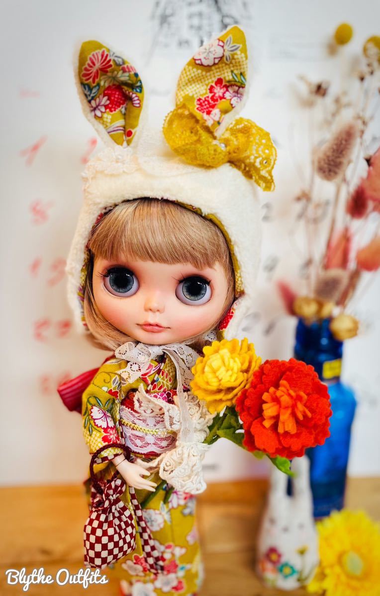 ブライス blythe ハンドメイド 豪華お着物セット5*