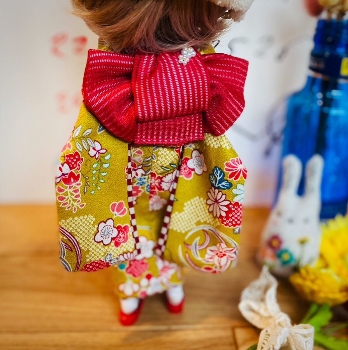 ブライス・リカちゃんアウトフィット Blythe ☆梅もも呉服店☆着物5点