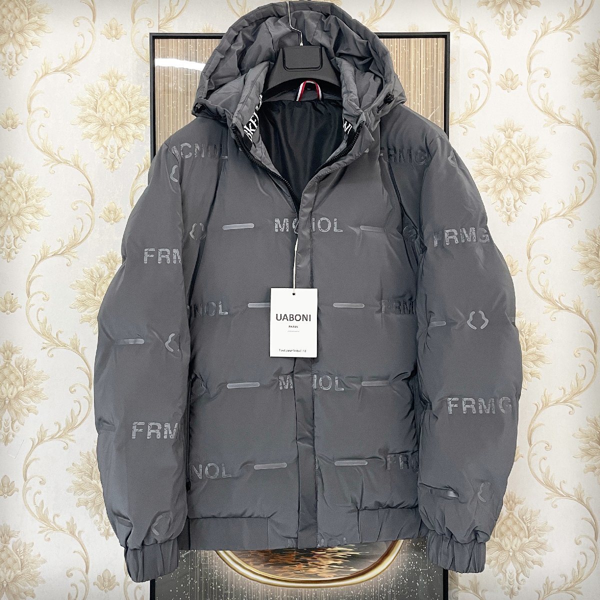 【新品，定番】 最高級EU製＆定価11万 UABONI Paris ダウンジャケット ユアボニ パリ発 ダックダウン90％ 防寒 軽量 洒落 凸凹調 フード脱着可 L/48(Lサイズ)｜売買されたオークション情報、yahooの商品情報をアー Lサイズ