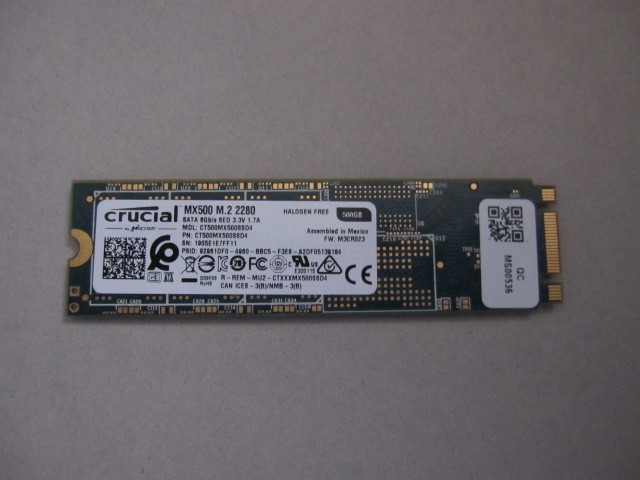 crucial MX500 CT500MX500SSD4/JP SSD 500GB M.2 SATA6Gb/s | OBI