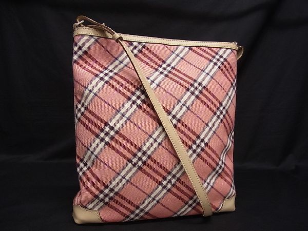 1円 □美品□ BURBERRY バーバリーブルーレーベル キャンバス チェック 