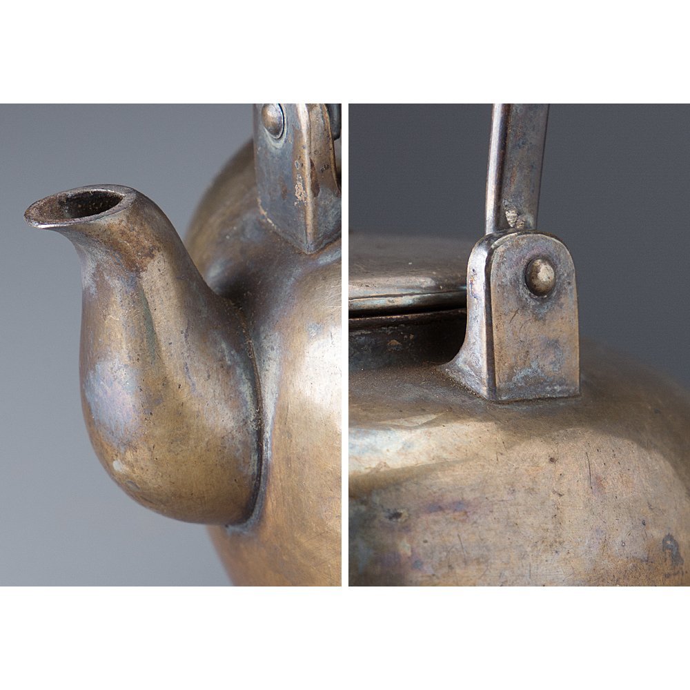 Yahoo!オークション 銀瓶 湯沸」(銀製) 純銀 約1.0L日本製・証明書付き 湯沸 【五】純銀 湯沸 銀瓶 重261g 箱付